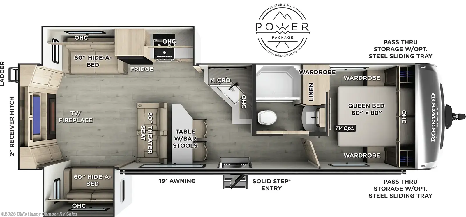 FOREST RIVER ROCKWOOD ULTRA LITE 2908SRL