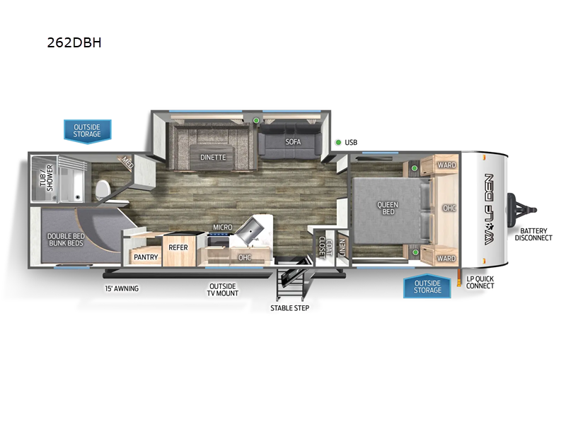 FOREST RIVER CHEROKEE WOLF DEN 282DBH