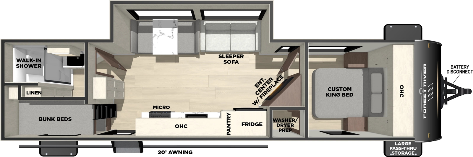 FOREST RIVER VIBE 2600BH