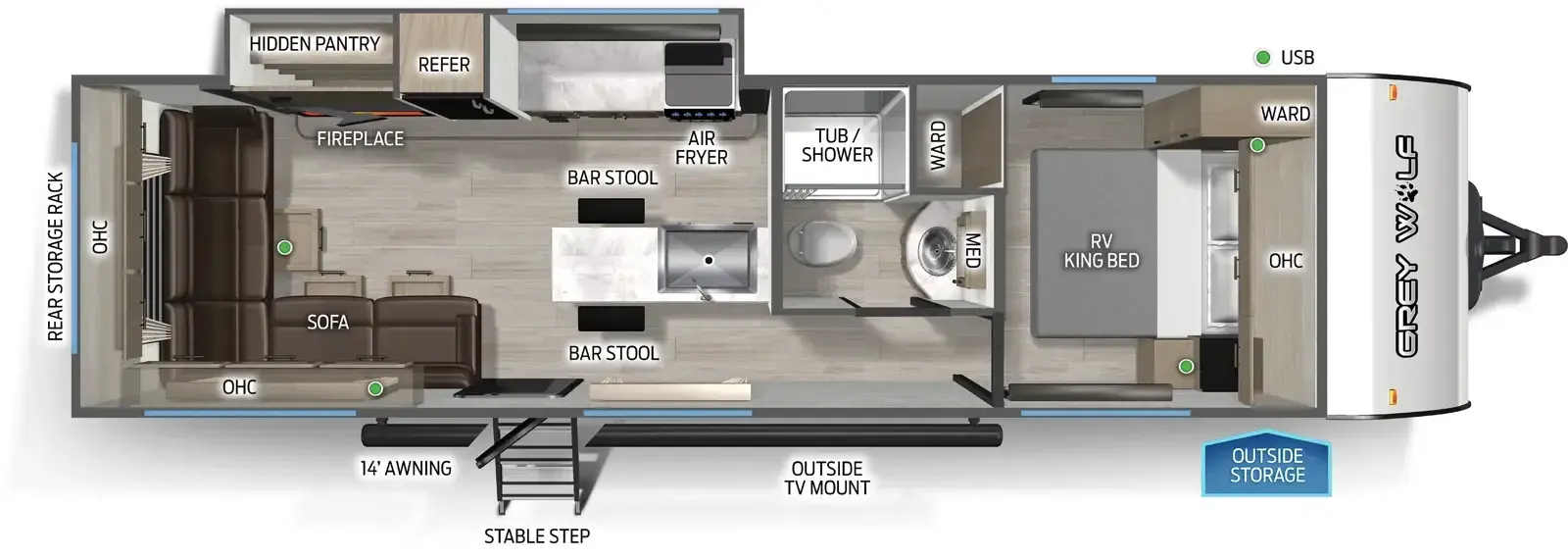 CHEROKEE GREY WOLF 27LH